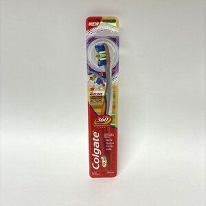 Colgate Total 360⁰ Whole Mouth Clean 4 ZONE BACTERIA REMOVING Toothbrush, Medium